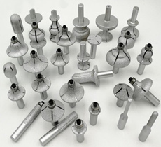 Vacuum Brazed Diamond Grinding Router Bits/Profiling Wheels